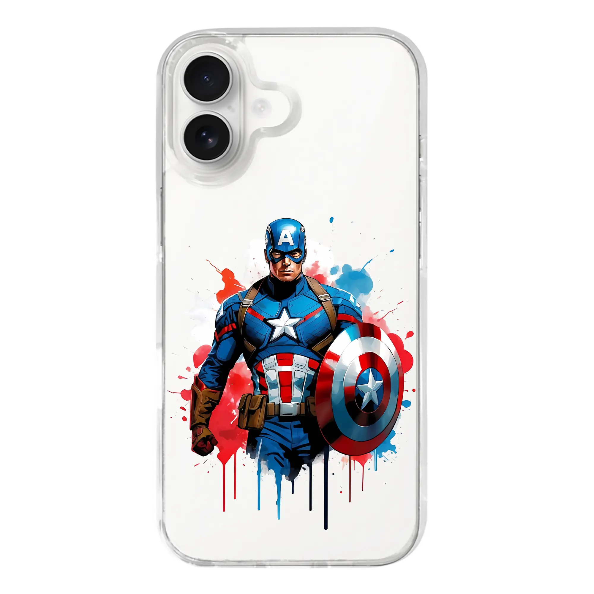 アベンジャーズ (Avenjāzu) グッズ キャプテン・アメリカ（Captain America） - iPhone 17シリーズ 透明スマホケース – 薄型・耐衝撃・精密フィット保護カバー